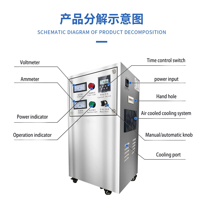 Industrial Water Purifier Machine Ozonator Portable Ozone Generator for Water Treatment